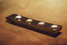 Load image into Gallery viewer, 4 Glass Whiskey Flight Oak Stave